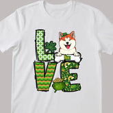 Süßes Hundeshirt zum St. Patricks Day, personalisiertes Hundeshirt, Hundeliebhaber-Shirt zum St. Patrick's Day, irisches Hundeshirt, Hundemama-Shirt, Hundeliebhaber-Shirt